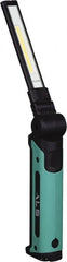 Advanced Lighting Systems - 3 Volt, Black & Turquoise Articulating Work Light - 500 Lumens, Rechargeable Battery, LED Lamp - Exact Tooling