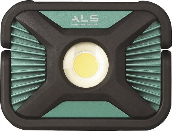 Advanced Lighting Systems - 7.2 Volt, Black & Turquoise Spot Light - 2,000 Lumens, Rechargeable Battery, LED Lamp - Exact Tooling