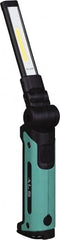 Advanced Lighting Systems - 3 Volt, Black & Turquoise Articulating Work Light - 200 Lumens, Rechargeable Battery, LED Lamp - Exact Tooling