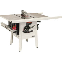 Jet - 10" Blade Diam, 5/8" Arbor Diam, 1 Phase Table Saw - 1-3/4 hp, 27" Wide, 115 Volt, 3-1/8" Cutting Depth - Exact Tooling