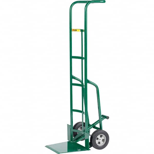 Little Giant - 800 Lb Capacity 60" OAH Hand Truck - Continuous Handle, Steel, Rubber Wheels - Exact Tooling