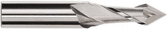 Magafor - 1mm Diam, 0.08" LOC, 2 Flute, 40° Point Angle, Solid Carbide Drill Mill - Bright Finish, 1-1/2" OAL, 0.118" Shank Diam - Exact Tooling