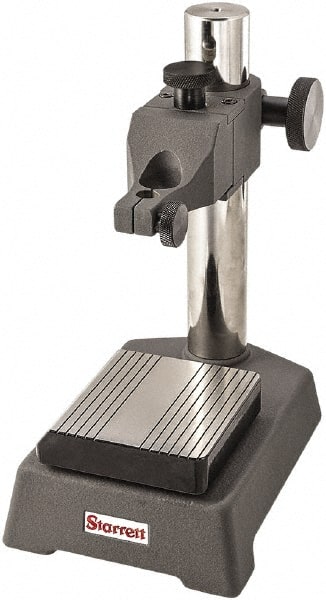 Starrett - Cast Iron, Rectangular Base, Indicator Transfer Stand - Includes Holder - Exact Tooling