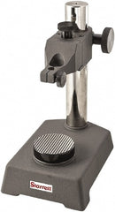 Starrett - Cast Iron, Round Base, Indicator Transfer Stand - Includes Holder - Exact Tooling