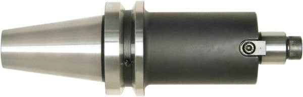 Bilz - BT40 Taper Shank 3/4" Pilot Diam Shell Mill Holder - 1.77" Flange to Nose End Projection, 1-3/4" Nose Diam, 3/8-24 Lock Screw, Through-Spindle Coolant - Exact Tooling