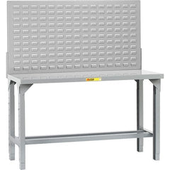 Little Giant - 60 Wide x 24" Deep x 65" High, Steel Workbench - Adjustable Height Legs - Exact Tooling