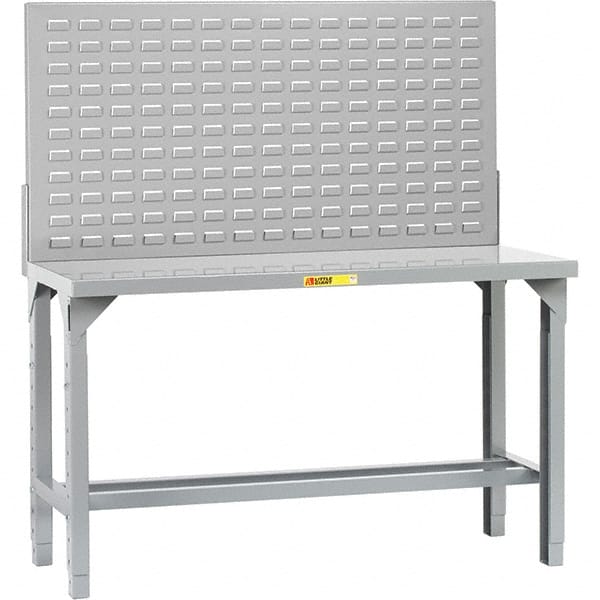 Little Giant - 72 Wide x 30" Deep x 65" High, Steel Workbench - Adjustable Height Legs - Exact Tooling