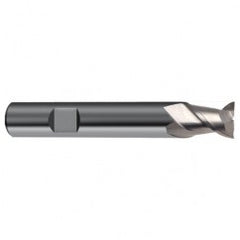 3mm Dia. - 50mm OAL - 45° Helix Bright Carbide End Mill - 2 FL - Exact Tooling