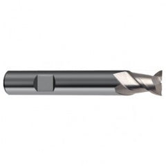 16mm Dia. - 82mm OAL - 45° Helix Bright Carbide End Mill - 2 FL - Exact Tooling