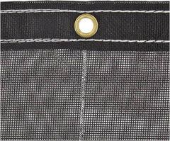 Buyers Products - 18' Long x 7' Wide Vinyl & Polyester Tarp & Dust Cover - Black, Grommet, 9 to 10 mil Thickness - Exact Tooling