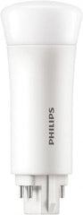 Philips - 5 Watt LED Commercial/Industrial 4 Pin Lamp - 2,700°K Color Temp, 550 Lumens, Plug-in-Vertical, 50,000 hr Avg Life - Exact Tooling