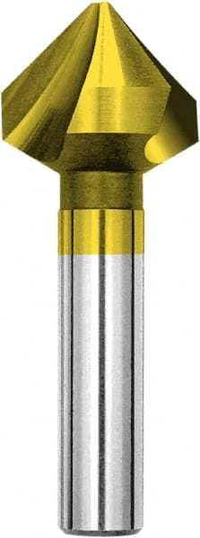 Magafor - 19mm Head Diam, 0.394" Shank Diam, 3 Flute 90° Cobalt Countersink - Exact Tooling