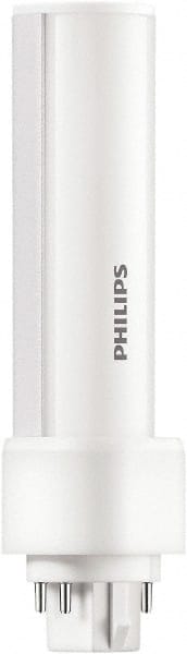 Philips - 5 Watt LED Commercial/Industrial 2 Pin Lamp - 2,700°K Color Temp, 580 Lumens, 60 Volts, PLC, 50,000 hr Avg Life - Exact Tooling