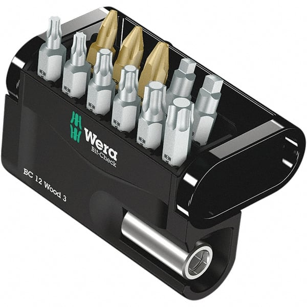 Wera - Screwdriver Bit Sets Type: Bit Set Drive Size: 1/4 (Inch) - Exact Tooling