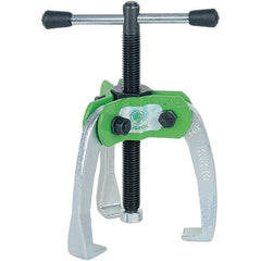 KUKKO - 3 Jaw, 1/4" to 2-3/8" Spread, 1-1/2 Ton Capacity, Jaw Puller - 2" Reach, For Bearings, Gears, Discs - Exact Tooling