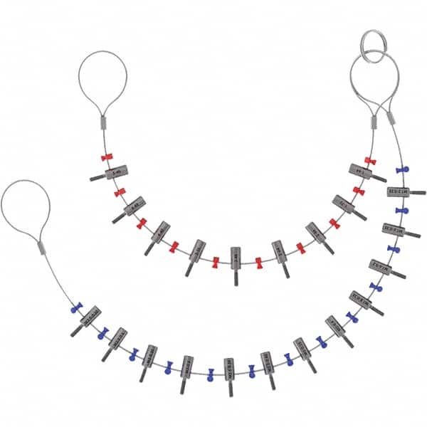 Value Collection - Screw Pitch Gages Threads per Inch Range: 3-3/8 - 85 Pitch Range (mm): 1.50-3.00 - Exact Tooling