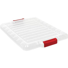 Quantum Storage - Tote & Storage Container Lids For Use With: Quantum Storage Systems - LC191507CL Width (Decimal Inch): 16.5000 - Exact Tooling