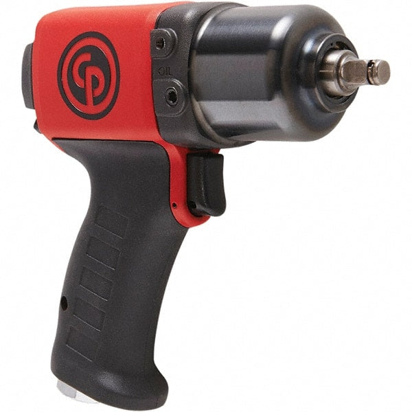 Chicago Pneumatic - 3/8" Drive, 11,500 RPM, 350 Ft/Lb Torque Impact Wrench - Pistol Grip Handle, 24.2 CFM, 90 psi, 1/4" NPT Inlet - Exact Tooling