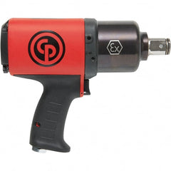 Chicago Pneumatic - 1" Drive, 5,100 RPM, 1,290 Ft/Lb Torque Impact Wrench - Pistol Grip Handle, 38 CFM, 90 psi, 3/8" NPT Inlet - Exact Tooling