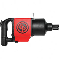 Chicago Pneumatic - #5 Spline Drive, 2,800 RPM, 5,900 Ft/Lb Torque Impact Wrench - D-Handle, 84.5 CFM, 90 psi, 1/2" NPT Inlet - Exact Tooling