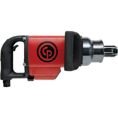 Chicago Pneumatic - #5 Spline Drive, 3,500 RPM, 3,600 Ft/Lb Torque Impact Wrench - D-Handle, 51.5 CFM, 90 psi, 1/2" NPT Inlet - Exact Tooling