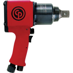 Chicago Pneumatic - 1" Drive, 4,000 RPM, 1,100 Ft/Lb Torque Impact Wrench - Pistol Grip Handle, 52.9 CFM, 90 psi, 3/8" NPT Inlet - Exact Tooling