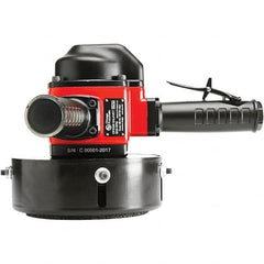 Chicago Pneumatic - 6" Wheel Diam, 6,000 RPM, Pneumatic Angle & Disc Grinder - 5/8-11 Spindle, 70 CFM, Side Exhaust - Exact Tooling