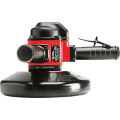Chicago Pneumatic - 9" Wheel Diam, 8,500 RPM, Pneumatic Angle & Disc Grinder - 5/8-11 Spindle, 70 CFM, Side Exhaust - Exact Tooling