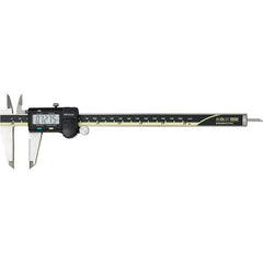 Mitutoyo - 0 to 8" Range 0.01mm Resolution, Electronic Caliper - Steel with 50mm Carbide-Tipped Jaws, 0.001" Accuracy, SPC Output - Exact Tooling