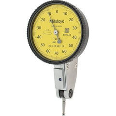 Mitutoyo - Dial Test Indicators Maximum Measurement (mm): 0.14 Dial Graduation (mm): 0.0010 - Exact Tooling