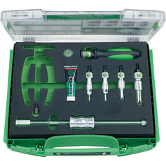 KUKKO - 1 Piece, 1/4 to 1-3/16" Spread, Blind Hole Puller Set - 1 Jaws, 3-5/8" Reach - Exact Tooling