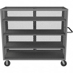 Durham - 2,000 Lb Capacity 4-Shelf Security Mesh Truck - Exact Tooling