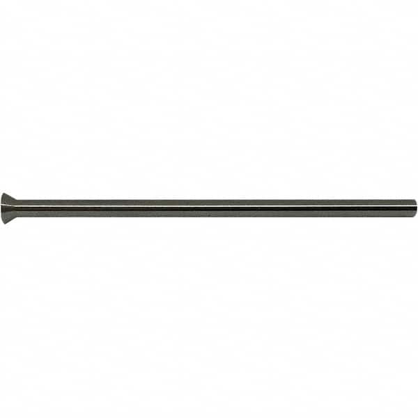 Gibraltar - 0.097" Pin Diam, 0.1746" Head Diam x 0.1222" Head Height, 2-1/2" OAL, Conical Pin - High Speed Steel - Exact Tooling