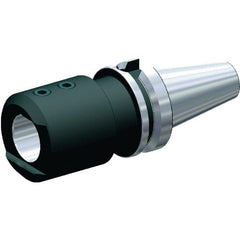 Kennametal - DV50 Taper, 32mm Inside Hole Diam, 4-1/4" Projection, Whistle Notch Adapter - 90mm Body Diam, Taper Shank, Through Coolant - Exact Tooling