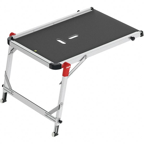 Hailo - Platform Ladder - Black/Alunimum, Use with All Ladders - Exact Tooling