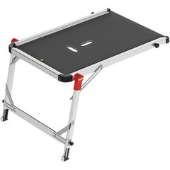Hailo - Platform Ladder - Black/Alunimum, Use with All Ladders - Exact Tooling