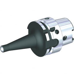 Kennametal - HSK100A Taper Shank 17mm Hole End Mill Holder/Adapter - 29mm Nose Diam, 87mm Projection, Through Coolant - Exact Tooling