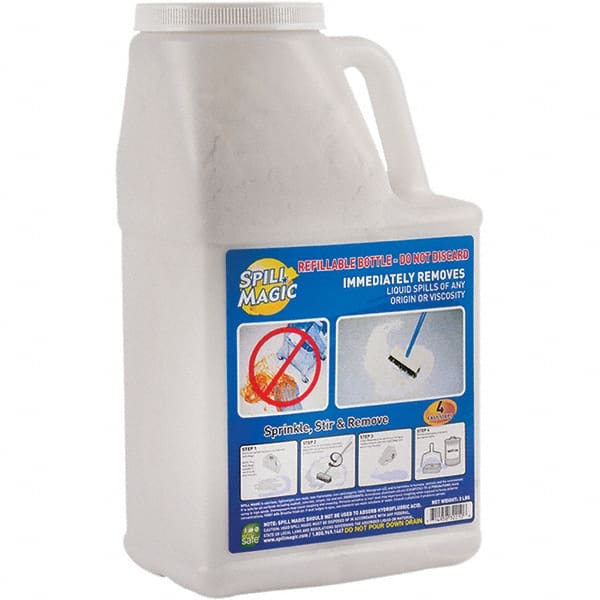 Spill Magic - 3 Lb Bottle Perlite Granular Absorbent - Spill Containment - Exact Tooling