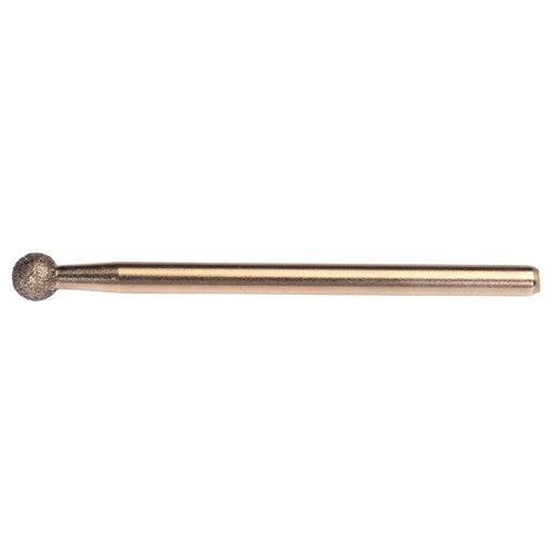 1/4″ Electroplated CBN Mandrel 100 Grit Spherical Ball end - Exact Tooling