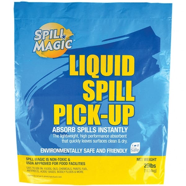Spill Magic - 25 Lb Bag Perlite Granular Absorbent - Spill Containment - Exact Tooling
