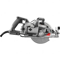 Skilsaw - 15 Amps, 7-1/4" Blade Diam, 5,300 RPM, Electric Circular Saw - 120 Volts, 8' Cord Length, 7/8" Arbor Hole, Left Blade - Exact Tooling