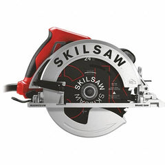 Skilsaw - 15 Amps, 7-1/4" Blade Diam, 5,300 RPM, Electric Circular Saw - 120 Volts, 10' Cord Length, 5/8" Arbor Hole, Left Blade - Exact Tooling