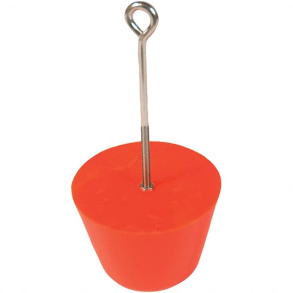 UltraTech - 7" Long x 6' Wide, Polyurethane Drain Plug - 6" Diam, Orange, Use for Spill Response - Exact Tooling