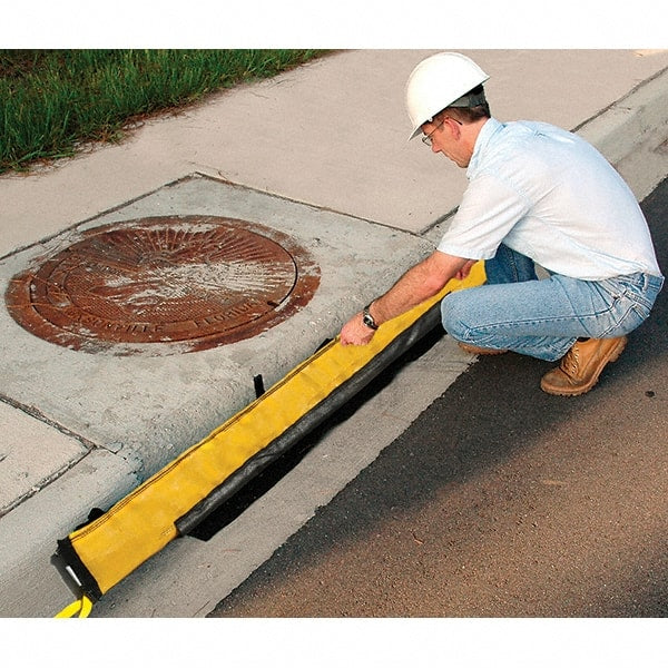 UltraTech - 9' Long x 2' Wide, Polypropylene Gutter Guard/Gutter Guard Plus - Yellow/Black, Use for Stormwater/Construction Compliance - Exact Tooling