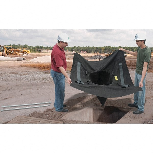 UltraTech - 5' Long x 5' Wide, Nonwoven Polypropylene Geotextile Drain Guard - Black, Use for Stormwater/Construction Compliance - Exact Tooling