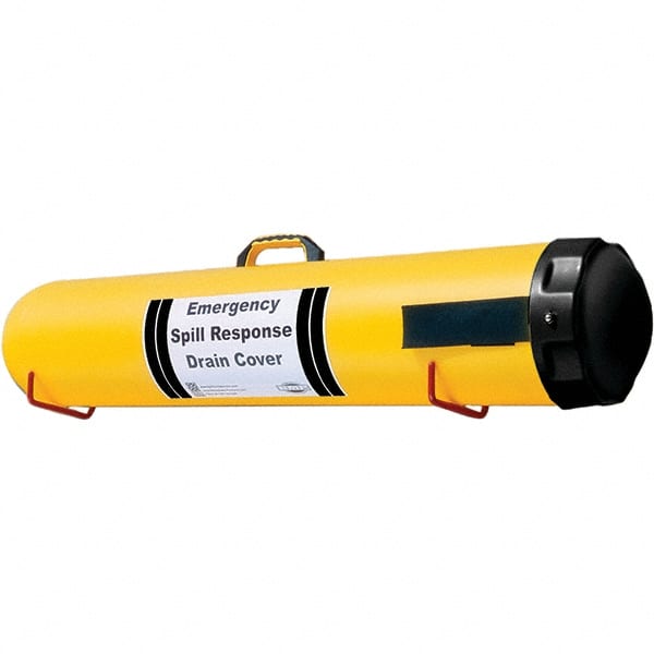 UltraTech - 51" Long x 6' Wide, Polyethylene Drain Seal - Yellow/Black, Use for Spill Response - Exact Tooling
