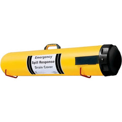 UltraTech - 51" Long x 6' Wide, Polyethylene Drain Seal - Yellow/Black, Use for Spill Response - Exact Tooling
