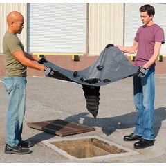 UltraTech - 4' Long x 3' Wide, Nonwoven Polypropylene Geotextile/PVC Drain Guard - Black, Use for Stormwater/Construction Compliance - Exact Tooling