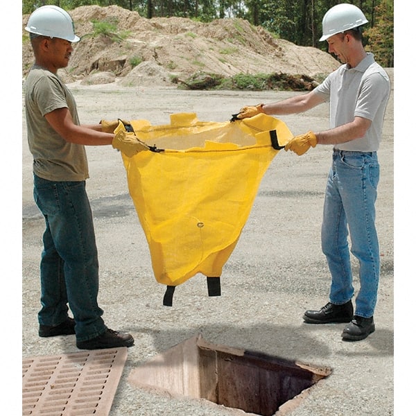 UltraTech - 4' Long x 2' Wide, Polypropylene Drain Guard - Yellow, Use for Stormwater/Construction Compliance - Exact Tooling