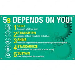 NMC - Banners Message Type: Safety Reinforcement & Motivational Legend: 5s Depends On You - Exact Tooling
